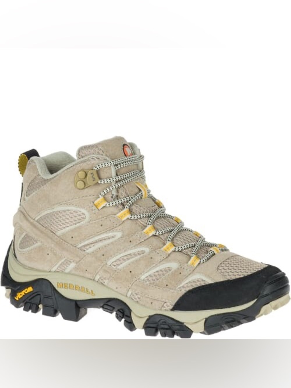 Merrell Women's Moab 2 Mid Ventilator Boots in Taupe and Black
